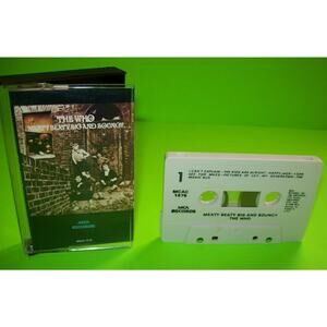 The Who Meaty Beaty Big And Bouncy Cassette Tape Hard Rock 1980 Pinball Wizard